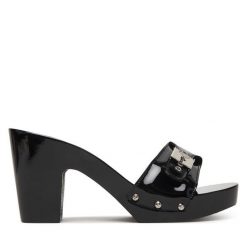 Klapki Scholl. Czarne klapki Scholl, bez wzorów, bez obcasa, bez zapięcia. Za 927.99 zł.