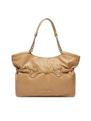 LOVE MOSCHINO Torebka JC4036PP1MLB0105 Beżowy. Brązowe shopper bag Love Moschino, bez wzorów, ze skóry, bez dodatków. Za 539.99 zł.