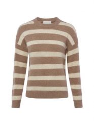 Msch Copenhagen sweter z dzianiny z zawartością alpaki - MSCHFestina Hope Kobiety brązowy, M/L. Brązowe swetry MSCH Copenhagen, l, bez wzorów, z dzianiny, eleganckie, bez ramiączek. Za 229.95 zł.