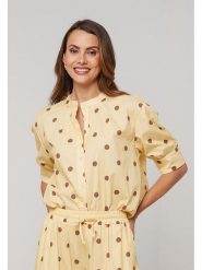 Lin Passion Koszula w kolorze żółtym rozmiar: 40/42. Żółte koszule Lin Passion, bez wzorów, z bawełny, klasyczne, bez kołnierzyka, bez ramiączek. Za 108.99 zł.