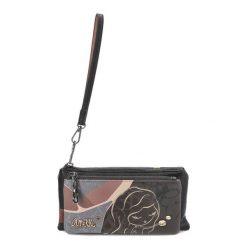 Brązowy Portfel Anekke Modna Saszetka Damska. Brązowe nerki i saszetki Anekke, z aplikacjami, eleganckie, małe, bez dodatków. Za 129.00 zł.