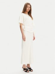 STAUD Sukienka koktajlowa Amelie R25S2120TP Écru Slim Fit. Sukienki STAUD, s, bez wzorów, z syntetyku, wizytowe, bez kołnierzyka, bez ramiączek. Za 1,769.00 zł.