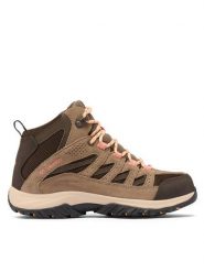 Columbia Trekkingi Crestwood Mid 2099861 Zielony. Zielone buty trekkingowe Columbia, ze skóry, bez zapięcia. Za 439.99 zł.