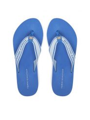 Tommy Hilfiger Japonki Hilfiger Webbing Beach Sandal FW0FW08515 Niebieski. Niebieskie japonki Tommy Hilfiger, bez wzorów, z materiału. Za 149.99 zł.