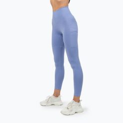 Legginsy NEBBIA Leg Day Goals. Fioletowe legginsy Nebbia, bez wzorów, sportowe. Za 209.99 zł.