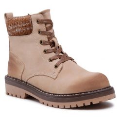 Trapery Clara Barson. Brązowe traperki Clara Barson, bez wzorów, bez obcasa, bez zapięcia. Za 159.99 zł.