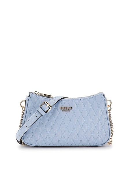 Guess Torebka HWGG96 26720 Niebieski. Niebieskie listonoszki Guess, z aplikacjami, ze skóry, bez dodatków. Za 289.99 zł.