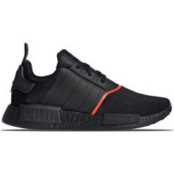 Buty Sportowe Lekkie Lato Adidas originals NMD R1 Core. Czarne buty treningowe adidas, na lato, bez wzorów, bez zapięcia. Za 269.99 zł.