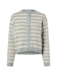 More & More Kardigan damski Kobiety beżowy|szary w paski, 42. Brązowe swetry More & More, uniwersalny, bez wzorów, z syntetyku, bez ramiączek. Za 279.95 zł.