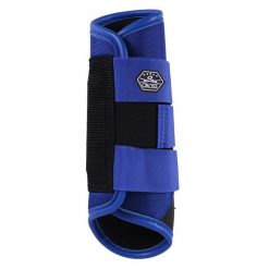 Buty biegowe dla koni QHP Technical. Niebieskie buty treningowe QHP, bez wzorów, z materiału, bez zapięcia, do biegania. Za 271.00 zł.