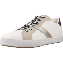 Buty GEOX D BLOMIEE Biały. Białe trekkingi Geox, bez wzorów, ze skóry, bez zapięcia, trekkingowe. Za 237.99 zł.