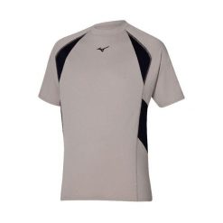 T-shirt Mizuno Athletics Oversize Tee. Szare t-shirty Mizuno, bez wzorów, sportowe, bez kołnierzyka, bez ramiączek. Za 180.00 zł.