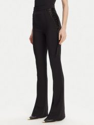 Elisabetta Franchi Spodnie materiałowe PA-083-51E2 Czarny Regular Fit. Czarne spodnie materiałowe Elisabetta Franchi, bez wzorów, z materiału. Za 1,739.00 zł.