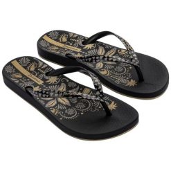 Japonki Ipanema Anat Nature Vii 83650 BD575 czarne. Czarne japonki bez wzorów, z materiału. Za 171.67 zł.