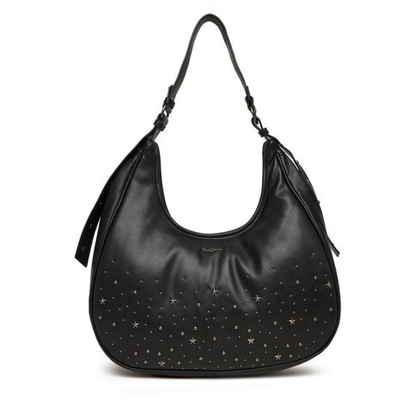 Torebka Pepe Jeans. Czarne torebki klasyczne Pepe Jeans, bez wzorów, z jeansu, klasyczne, bez dodatków. Za 229.99 zł.