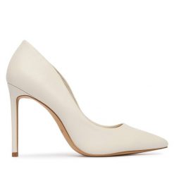 Szpilki Aldo. Białe szpilki Aldo, bez wzorów, bez obcasa, na szpilce, bez zapięcia. Za 379.99 zł.