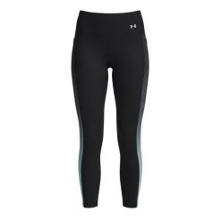Legginsy damskie Under Armour UA Velociti Ankle Prt Tights-BLK. Czarne legginsy Under Armour, bez wzorów, z materiału. Za 308.80 zł.