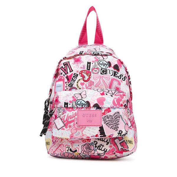 Plecak Guess. Czerwone plecaki Guess, z aplikacjami, bez dodatków. Za 149.99 zł.