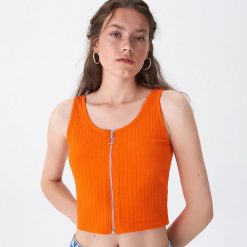 Top - Pomarańczowy. Topy House. W wyprzedaży za 19.99 zł.