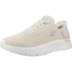 Buty SKECHERS GO WALK FLEX GRAND ENTRY Beżowy. Brązowe buty sportowe lifestyle Skechers, bez wzorów, z materiału, sportowe, bez zapięcia, skechers sport. Za 332.99 zł.