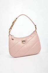 Torebka damska Half Moon Mini Maxi Quilt PINKO. Czerwone torebki klasyczne Pinko, bez wzorów, pikowane, bez dodatków. W wyprzedaży za 935.40 zł.