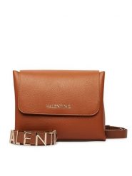 Valentino Torebka Alexia VBS5A803 Brązowy. Brązowe listonoszki Valentino, bez wzorów, ze skóry, bez dodatków. Za 699.99 zł.