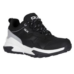 Buty Sportowe Damskie Rayna DLX. Czarne buty treningowe Trespass, bez wzorów, z gumy, bez zapięcia, trekkingowe. Za 416.99 zł.