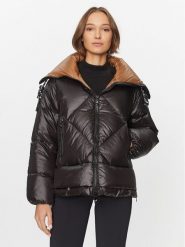 Deha Kurtka puchowa D93581 Czarny Regular Fit. Czarne kurtki Deha, s, bez wzorów, z puchu, bez kaptura. Za 759.99 zł.