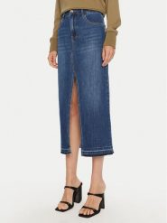 Gaudi Spódnica jeansowa 421BD76002 Niebieski Regular Fit. Niebieskie spódnice Gaudi, bez wzorów, z bawełny. Za 399.99 zł.