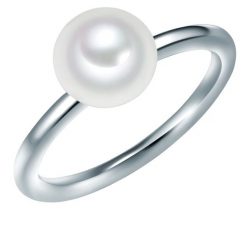 Valero Pearls Srebrny pierścionek srebro wysokiej próby Perła hodowlana słodkowodna srebrny Pierścionki 1 ct Damski. Szare pierścionki Valero Pearls, z perłą, srebrne. Za 199.99 zł.