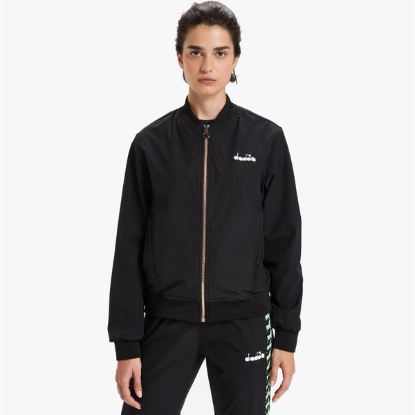 Kurtka damska DIADORA L. FZ JACKET CHALLENGE. Czarne kurtki Diadora, l, bez wzorów, bez kaptura. Za 149.99 zł.