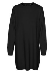 Vero Moda Sukienka w kolorze czarnym rozmiar: S. Czarne sukienki Vero Moda, na co dzień, s, bez wzorów, z włókna, bez kołnierzyka, bez ramiączek, midi, proste. Za 104.39 zł.