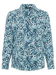 Olsen Bluzka w kolorze turkusowym rozmiar: 46. Niebieskie bluzki Olsen, bez wzorów, bez kołnierzyka, bez ramiączek. Za 95.92 zł.