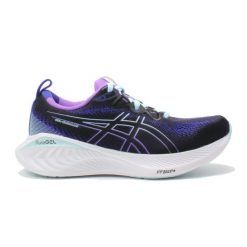 Buty do biegania damskie Asics Gel-Cumulus 25. Czarne buty do biegania ASICS, bez wzorów, z materiału, bez zapięcia, do biegania. Za 869.99 zł.