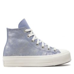 Trampki Converse. Fioletowe trampki Converse, bez wzorów, retro, bez zapięcia. Za 299.99 zł.