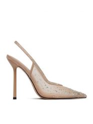 Eva Minge Szpilki EO-MAE-LT1677-27 Beżowy. Brązowe szpilki Eva Minge, bez wzorów, z materiału, bez obcasa, na szpilce, bez zapięcia. Za 429.99 zł.