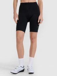4F Szorty kolarskie w kolorze czarnym rozmiar: XL. Czarne szorty sportowe 4f, bez wzorów, z materiału, rowerowe. Za 139.95 zł.