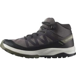 Buty trekkingowe damskie Salomon Outrise Mid Gtx W. Fioletowe buty trekkingowe Salomon, bez zapięcia. Za 579.00 zł.