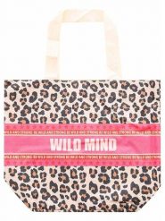 Zwillingsherz Shopper bag w kolorze beżowo-różowo-czarnym - 45 x 38 x 17 cm rozmiar: onesize. Brązowe shopper bag Zwillingsherz, bez wzorów, z materiału, na ramię, bez dodatków. Za 87.40 zł.