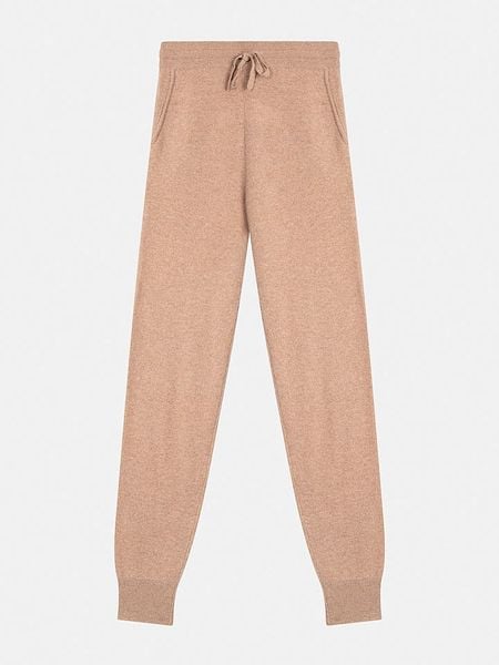 AUTHENTIC CASHMERE Kaszmirowe spodnie "Ferrand" w kolorze beżowym rozmiar: S. Brązowe spodnie materiałowe AUTHENTIC CASHMERE, bez wzorów, z kaszmiru. Za 440.28 zł.