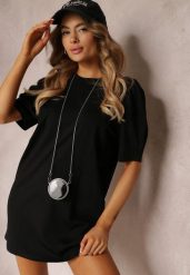 Czarna Pudełkowa Sukienka Mini z Saszetką Dalana. Czarne nerki i saszetki Renee, bez wzorów, z jeansu, eleganckie, bez dodatków. W wyprzedaży za 68.99 zł.