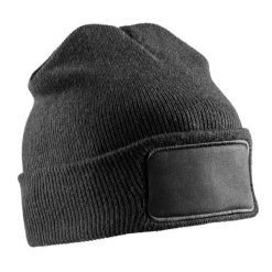 Czapka Zimowa Unisex Dla Dorosłych Z Ociepliną Do Nadruku. Szare czapki zimowe RESULT, z aplikacjami, z dzianiny. Za 35.99 zł.