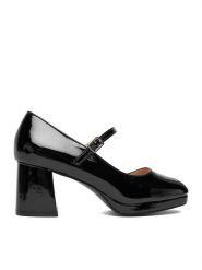 JENNY Czółenka CEO-CD240132-7 Czarny. Czarne czółenka Jenny, bez wzorów, z materiału, bez obcasa, bez zapięcia. Za 159.99 zł.
