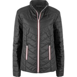 Kurtka pikowana z kolorowym zamkiem bonprix czarny. Kurtki marki QUECHUA. Za 69.99 zł.