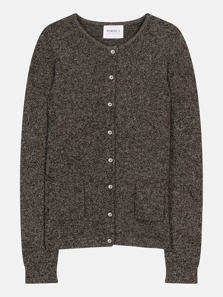 Perfect Cashmere Kaszmirowy kardigan "Amy" w kolorze szarym rozmiar: L. Szare swetry Perfect Cashmere, l, bez wzorów, z kaszmiru, bez ramiączek. Za 365.42 zł.