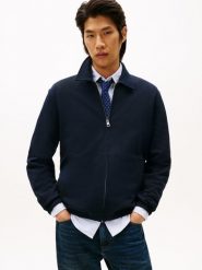 Tommy Hilfiger kurtka dresowa Kobiety Bawełna niebieski, L. Niebieskie kurtki Tommy Hilfiger, l, bez wzorów, z bawełny, bez kaptura. Za 479.95 zł.
