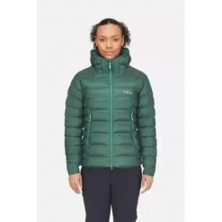 Kurtka Rab Electron Pro Women-Green Slate 12_M. Zielone kurtki RAB, m, bez wzorów, casualowe, bez kaptura. Za 1,159.99 zł.