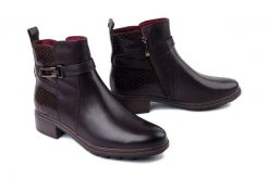 TAMARIS 1-25391-45 3B3 M2539145 mocca comb, botki damskie. Brązowe botki Tamaris, bez wzorów, bez obcasa, na obcasie, bez zapięcia. Za 379.12 zł.