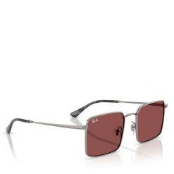 Okulary przeciwsłoneczne Ray-Ban. Szare okulary przeciwsłoneczne Ray-Ban, bez wzorów, srebrne. Za 609.99 zł.