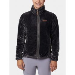 Bluza Polarowa Damska Columbia Fire Side II Sherpa FZ. Czarne bluzy bez kaptura Columbia, l, bez wzorów, z polaru, bez kaptura, trekkingowe. Za 222.99 zł.